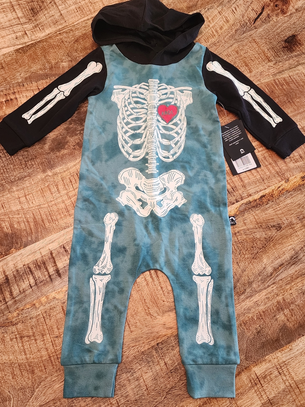 Skellies Rags To Raches Rompers 6-12 - Picture 2 of 4